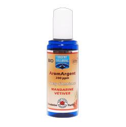 AromArgent Mandarine / Vetiver 200 ppm*** - 100 ml - Argent colloïdal - Vecteur Energy