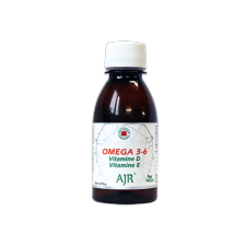 AJR Omega 3-6 - Vitamine D - Vitamine E - 150 ml - Vecteur Energy